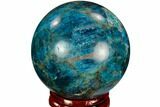 Bright Blue Apatite Sphere - Madagascar #121860-1